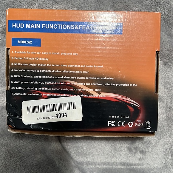 Car GPS HUD Speedometer Head Up Display MPH/KMH Overspeed Warning Alarm Projecto - Picture 2 of 4